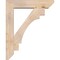 Ekena Millwork Merced Slat Smooth Bracket w/ Offset Brace, Douglas Fir, 7 1/2"W x 34"D x 42"H BKT0806X34X42MRC06SDF - alternate 4